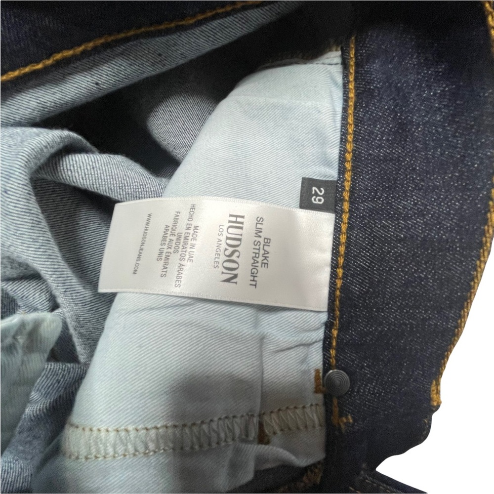 Hudson Blake Slim Straight Jeans Size 29 - Picture 10 of 15